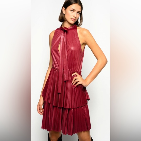 Pinko Dresses Pinko Faux Leather Dress Size 44 Poshmark